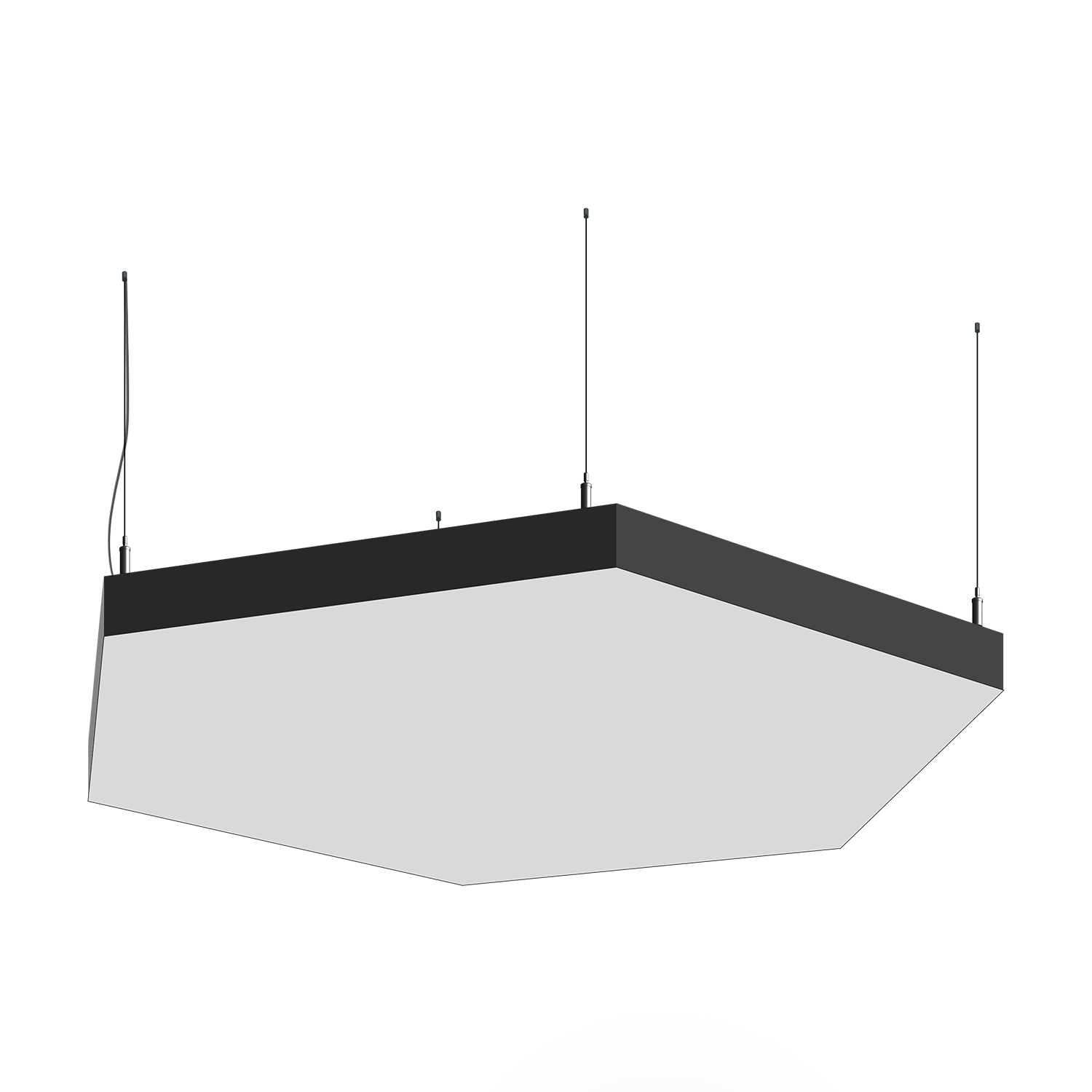 Cветодиодный фигурный светильник MS-HEX Гексагон 600mm 50W 3000/4000/6000K - Изображение